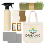 Eco-Friendly Kitchen Starter Kit – 14-Piece Set with Reusable Cloths, Sponges, Cleaning Tablets, Spray Bottle & Canvas Tote