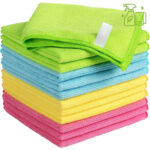 Microfiber Cleaning Cloths – 12-Pack, 12.6" x 12.6", Ultra-Soft & Lint-Free